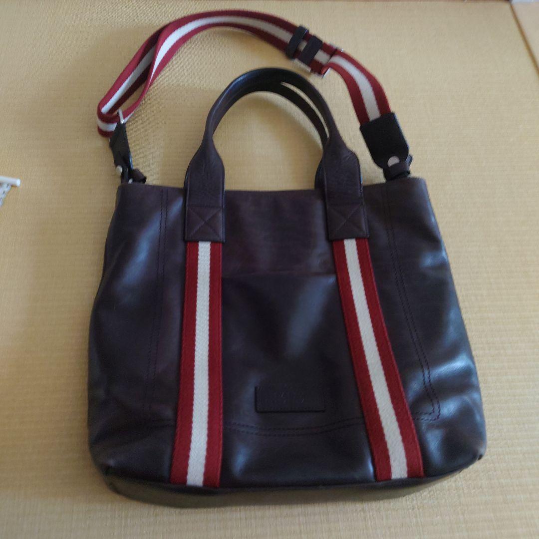BALLY ダークブラウン ビジネスバッグ