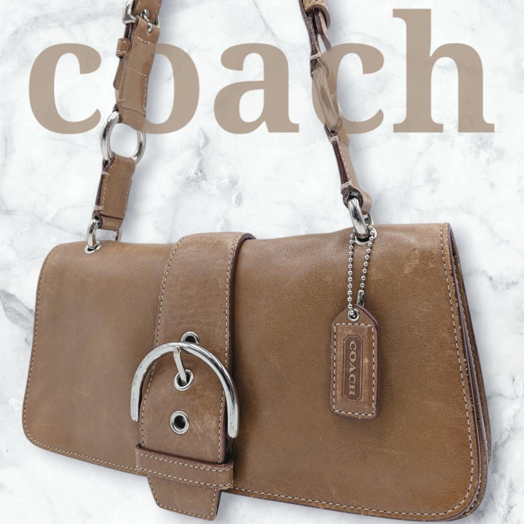 COACH ソーホー ワンショルダーバッグ レザー ブラウン 肩掛け コーチ