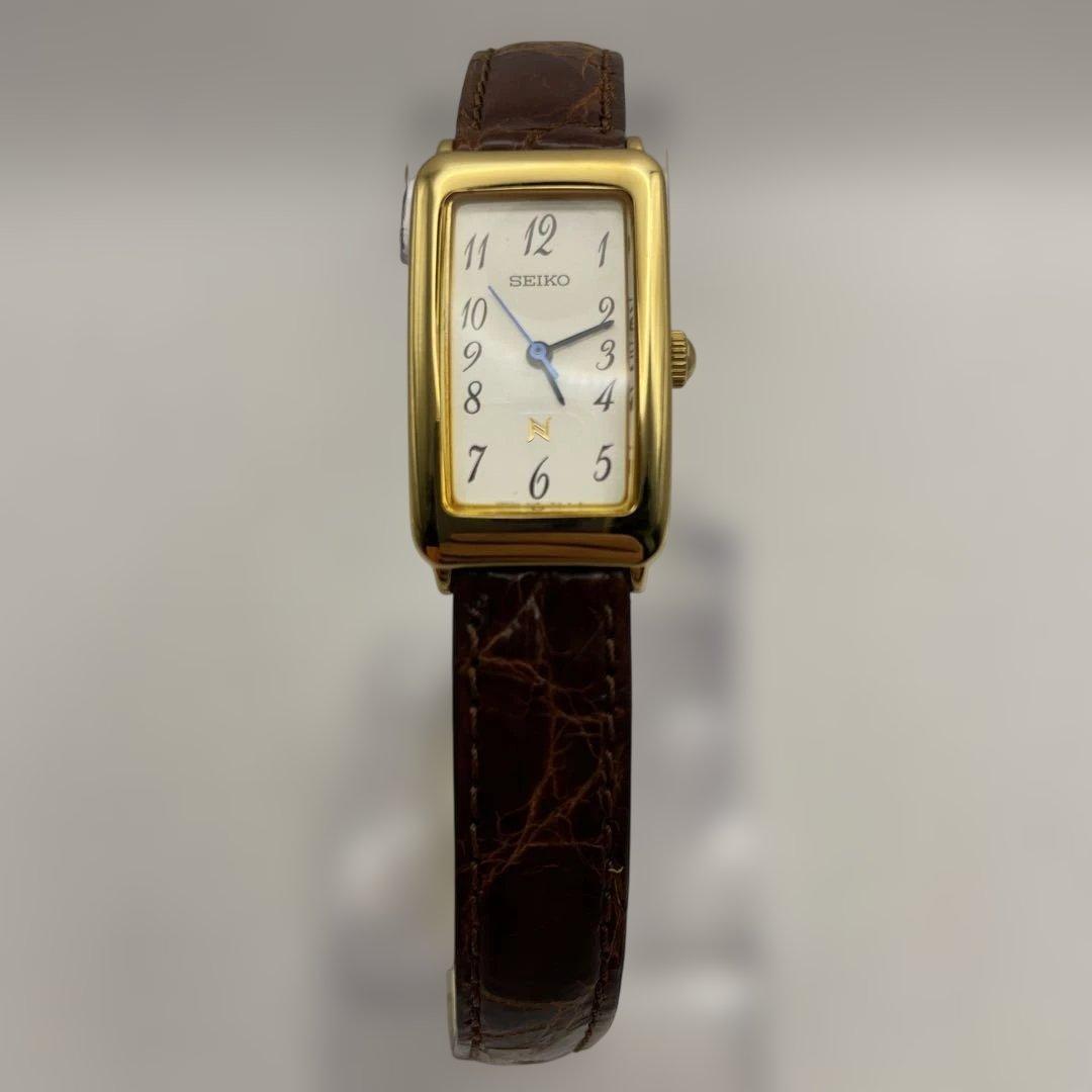 未使用　セイコー　ノイエ　4N21-5250 ゴールド　ブラウン
