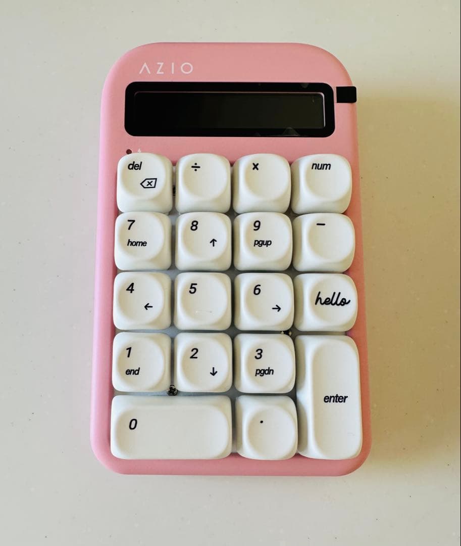AZIO PINK BLOSSOMテンキー カスタム 電卓 韓国