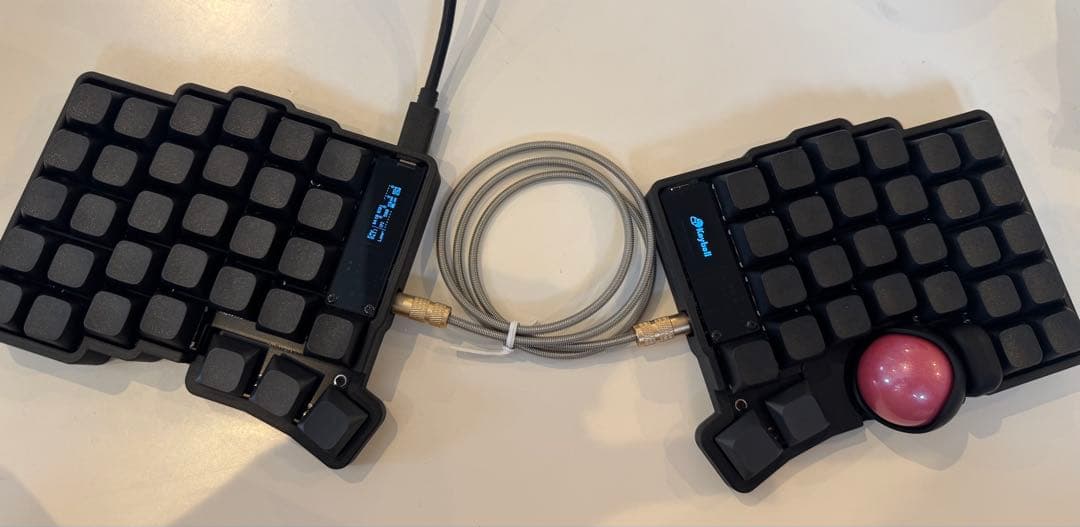 【新品】keyball61 完成品、メインスイッチ、メインキーキャップ