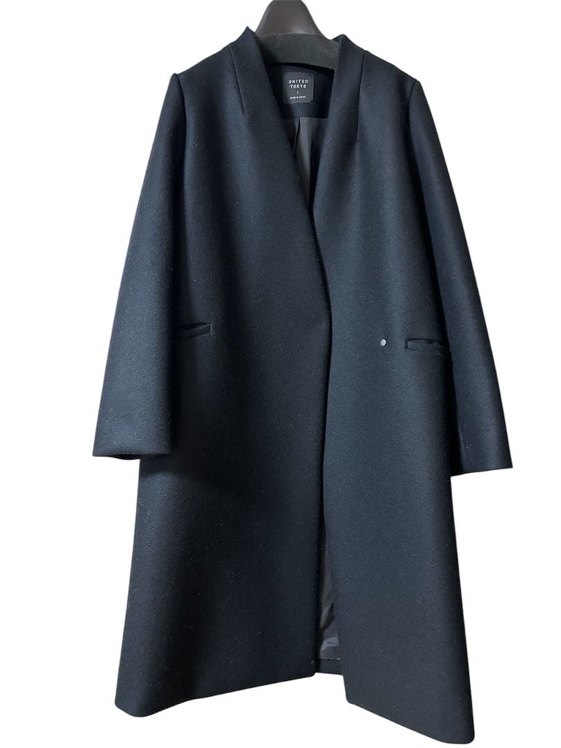 UNITED TOKYO ブラック チェスターコート サイズ1