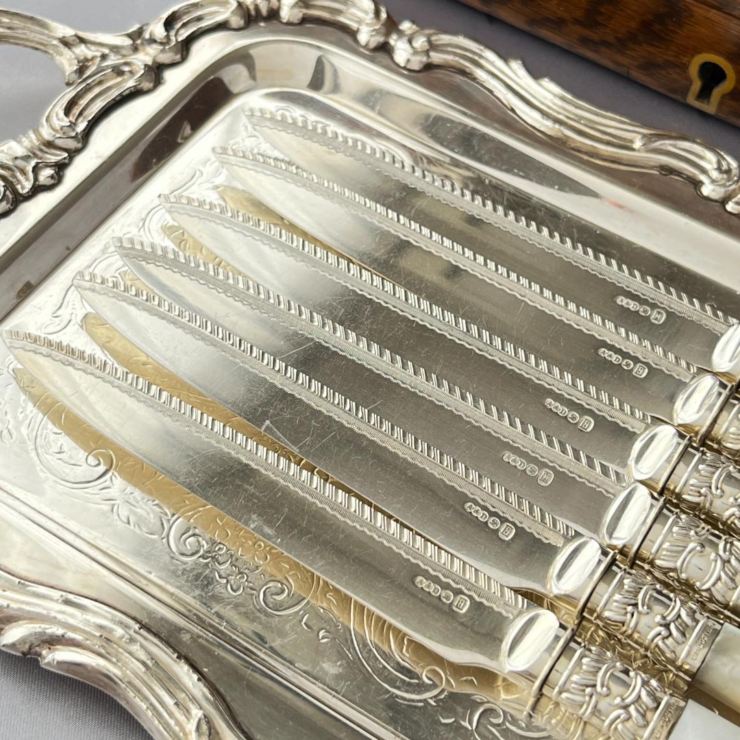 【Allen & Darwin】【白蝶貝】ビクトリアンのパストリーセット12本