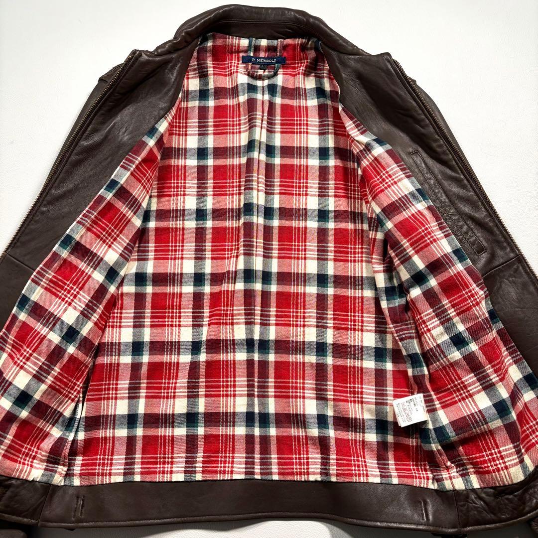 ラムレザー L ポールスミス アールニューボールド レザージャケット ライダース