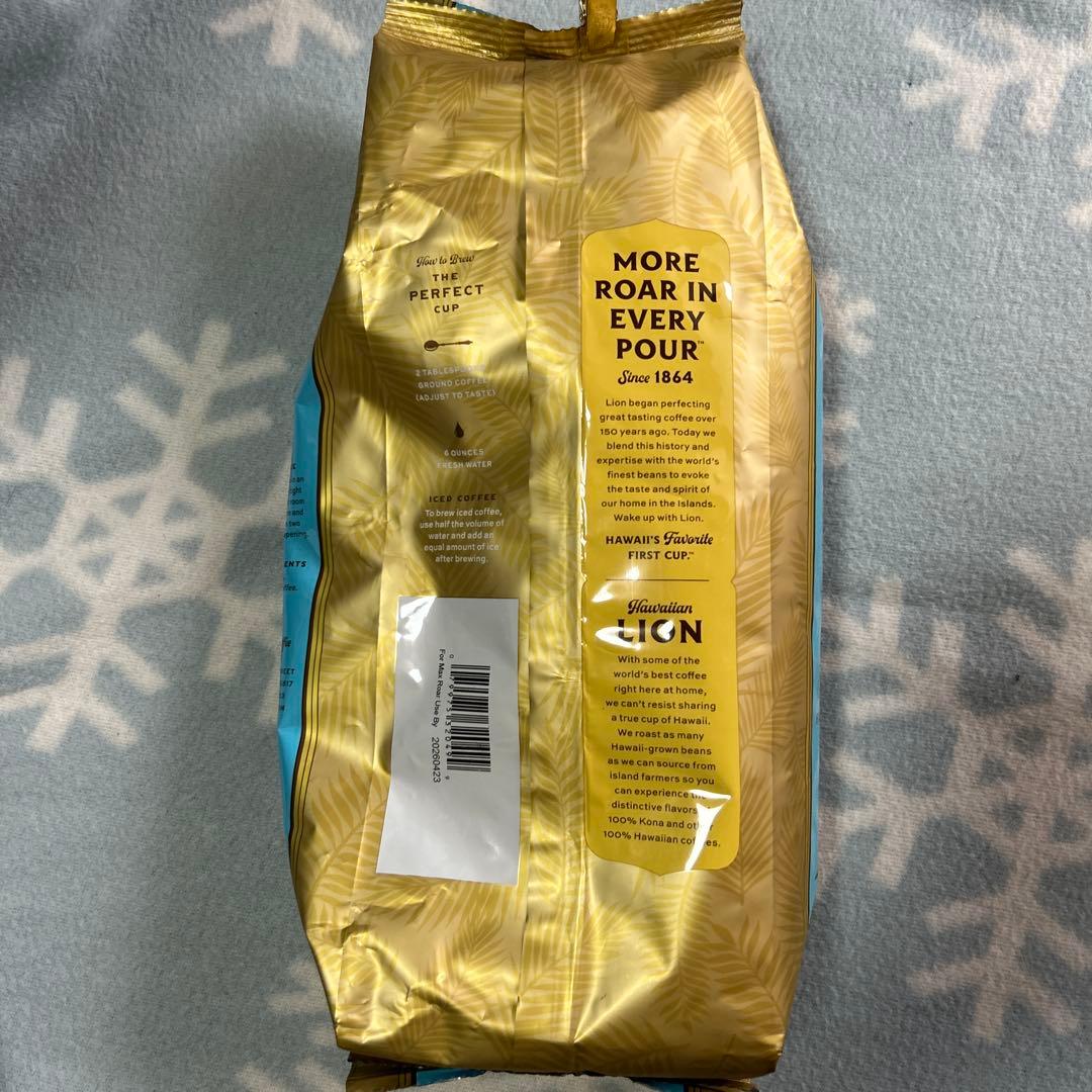ハワイ　ライオンコーヒー全豆100%コナコーヒー24kゴールドロースト