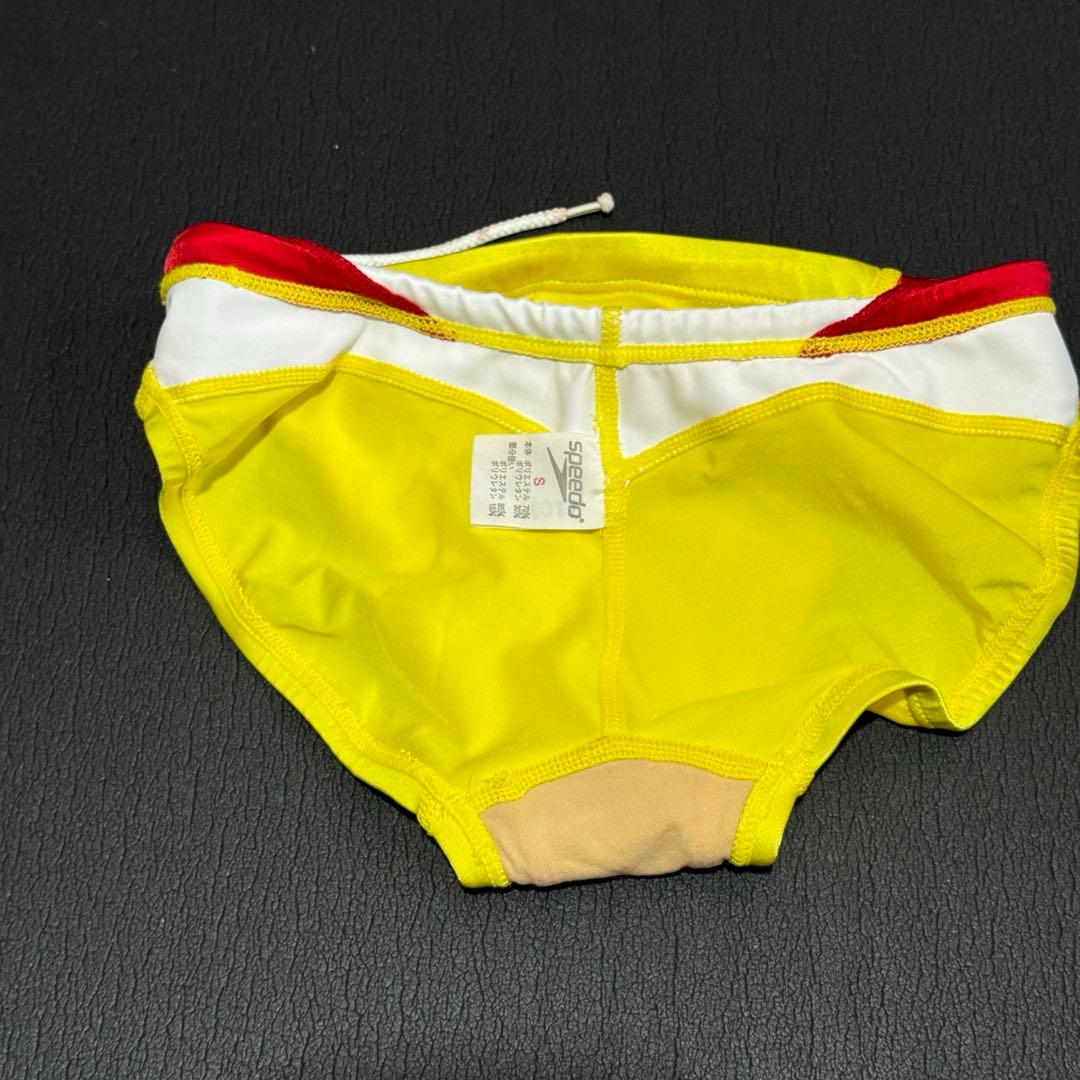 speedo 競泳水着 イエロー/レッド Sサイズ