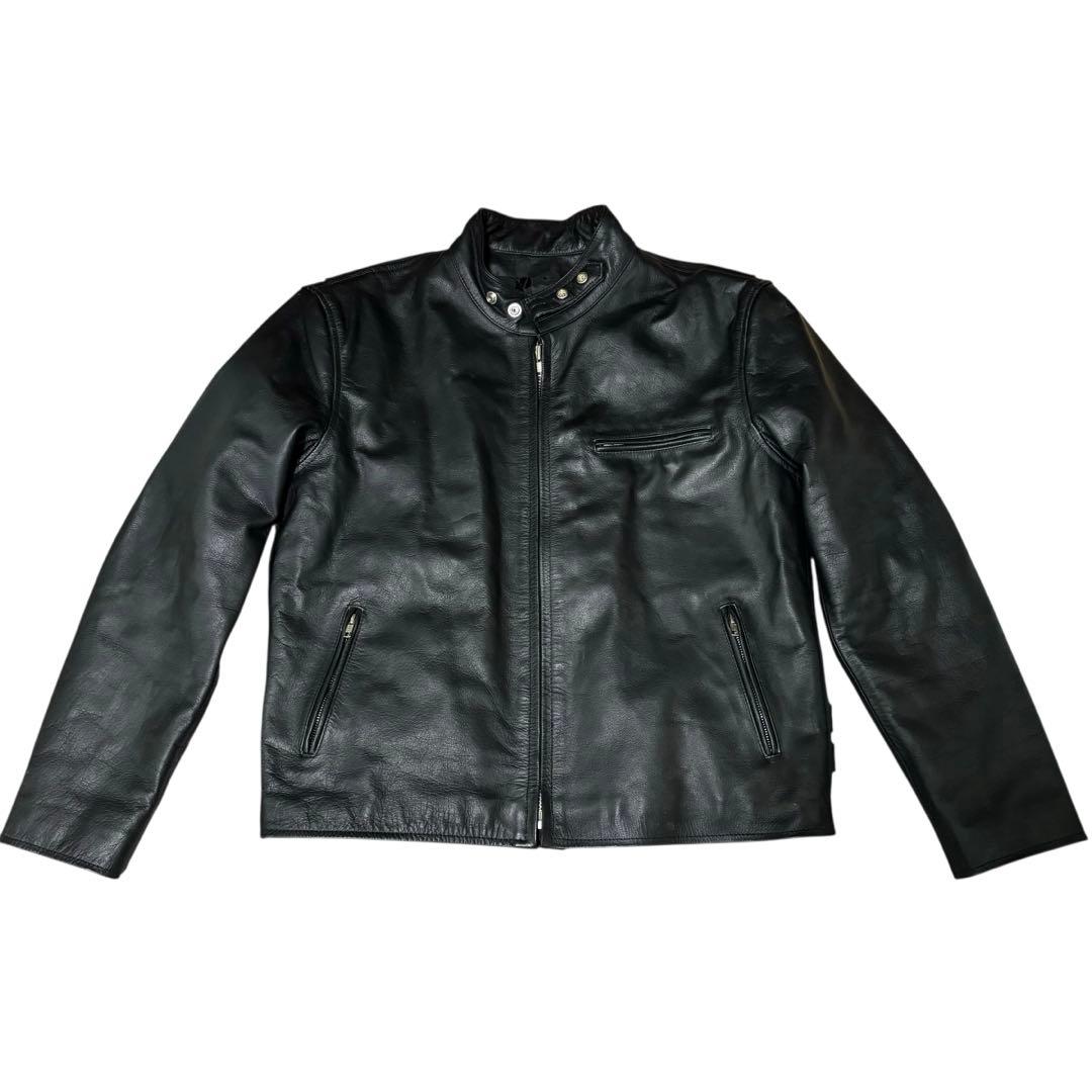 【きりこ】HORN WORKS シングルライダースジャケット　バッファロー