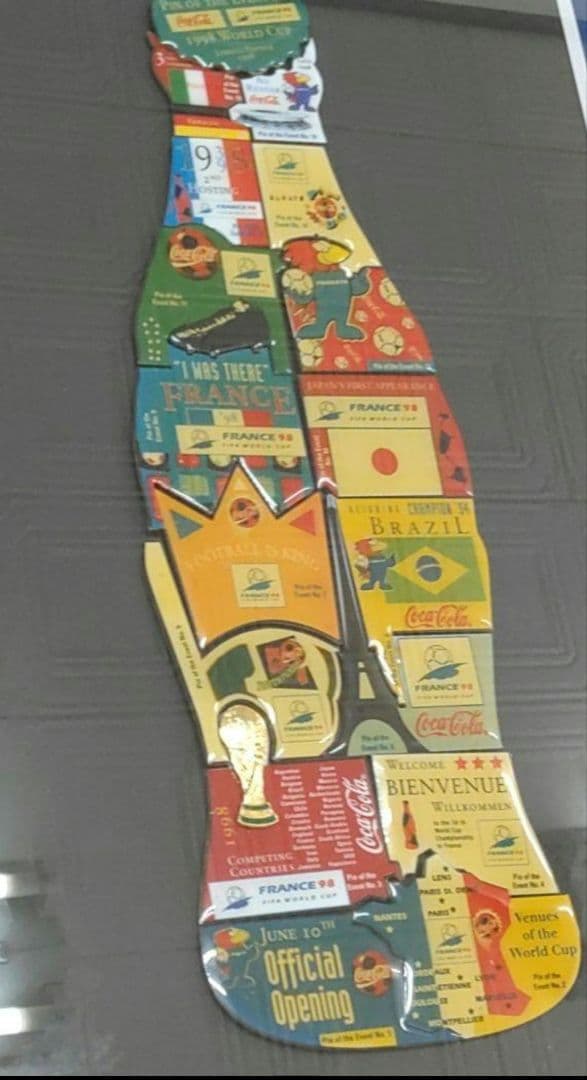 サッカー　フランス　ワールドカップ　バドワイザー　パブミラー　インテリア　ピンズ