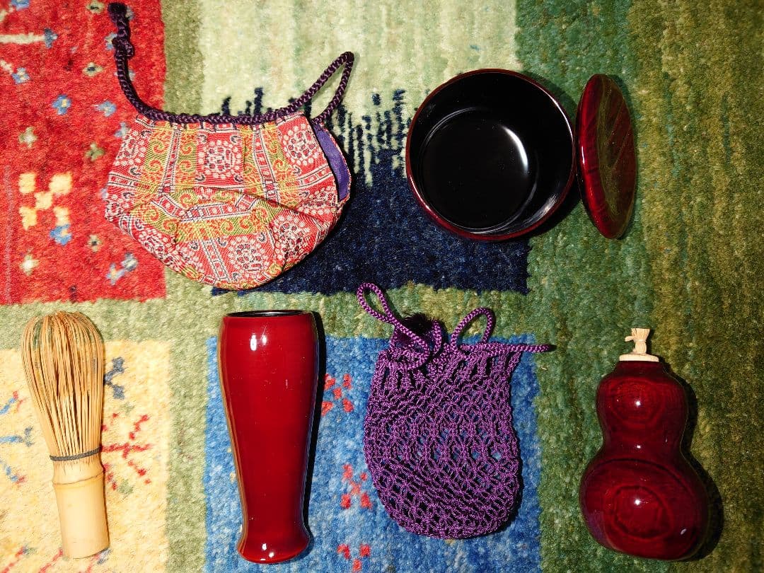 御所籠竹編み茶箱