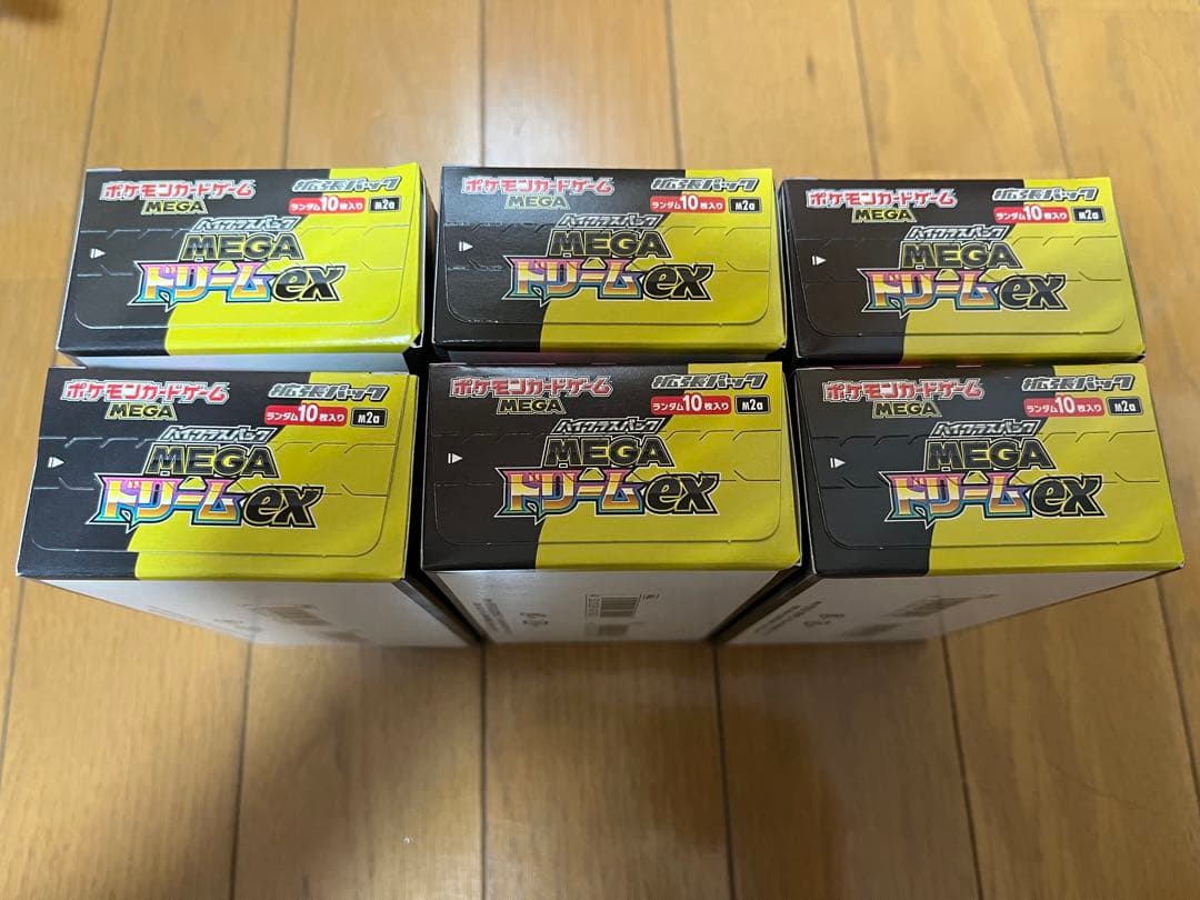 新品未開封　シュリンク無し　ペリペリあり　MEGAドリームex 6BOX