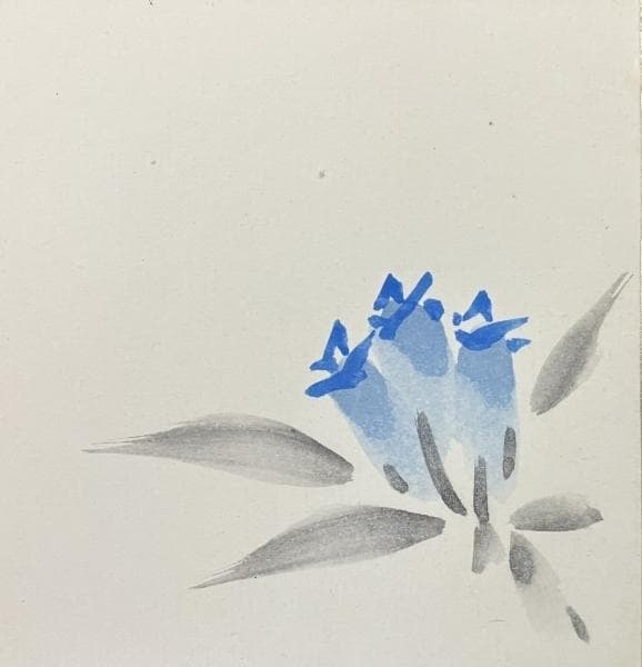 若山牧水「路上」短歌 色紙