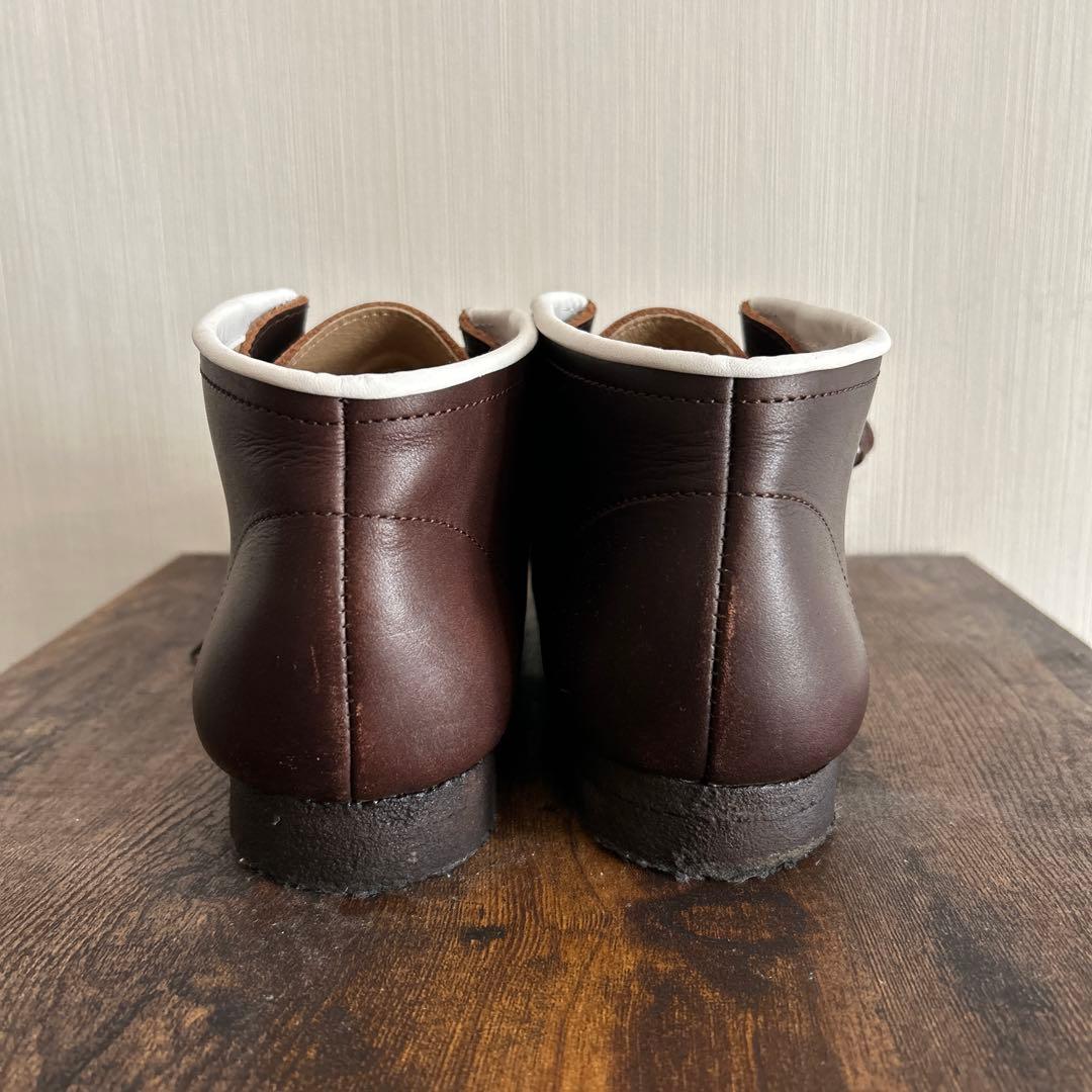 Stock No ダークブラウン レザーモカシンデッキシューズ 日本製