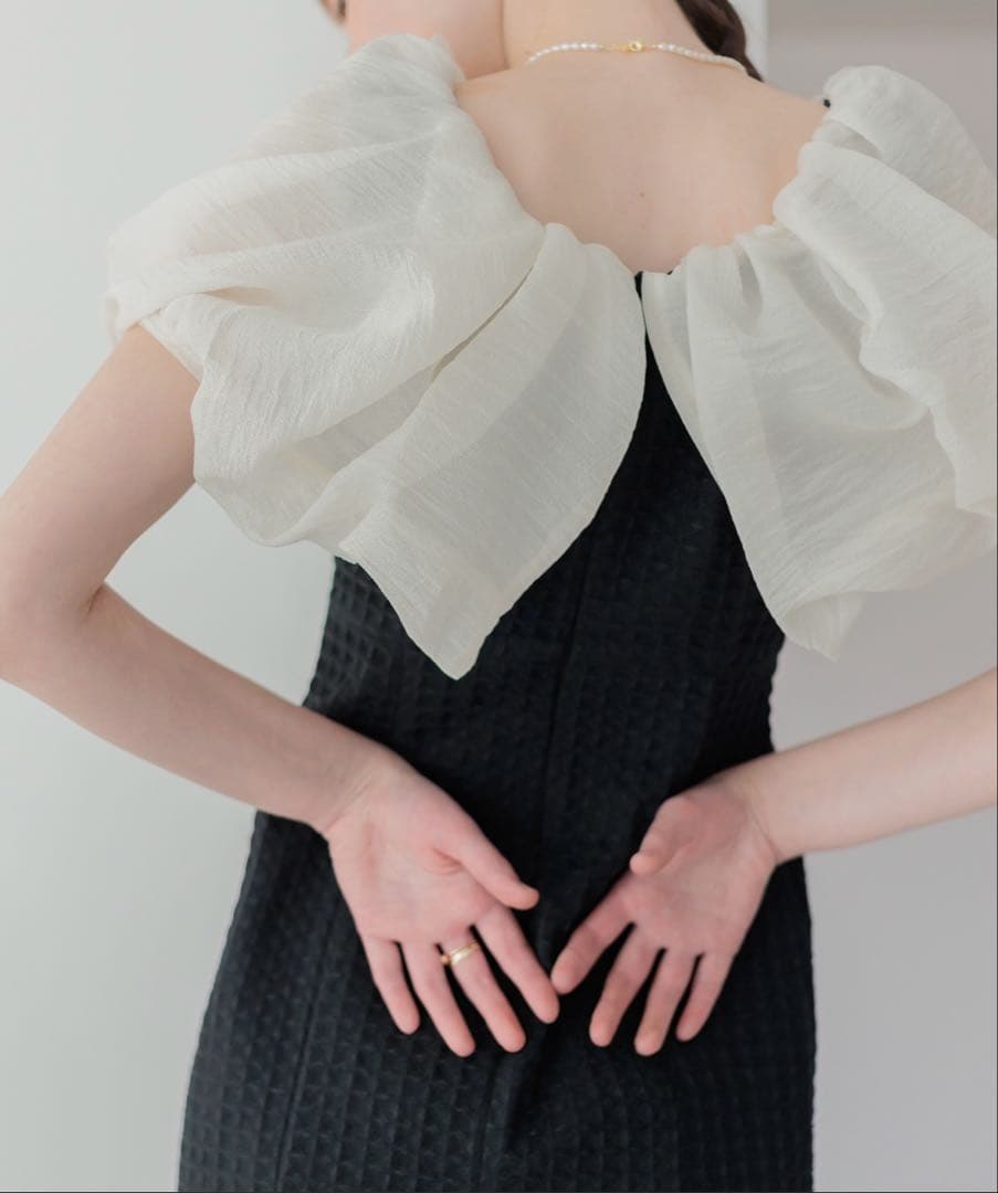 Leja 2WAYオフショルダーパフスリーブマーメイドドレス　サイズS