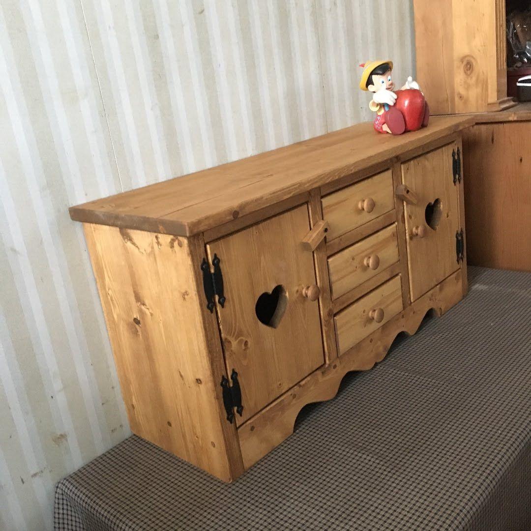 ナチュラルウッド カントリースタイル テレビボード(みかん)