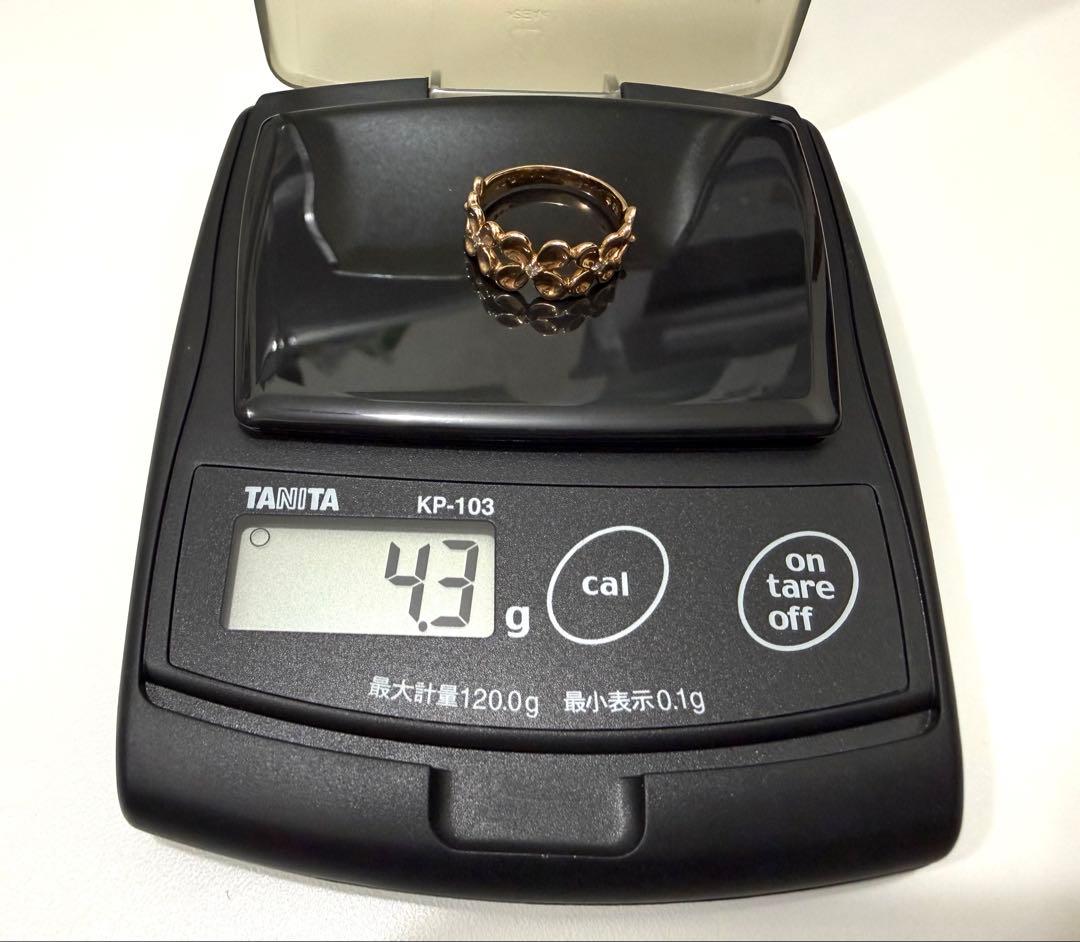 k18 メレダイヤ12号リング♪