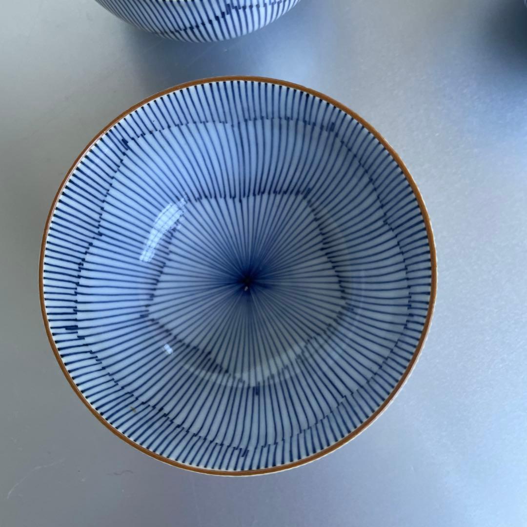 最終価格　馬場京泉　京焼・清水焼　桔梗文湯呑　5個セット