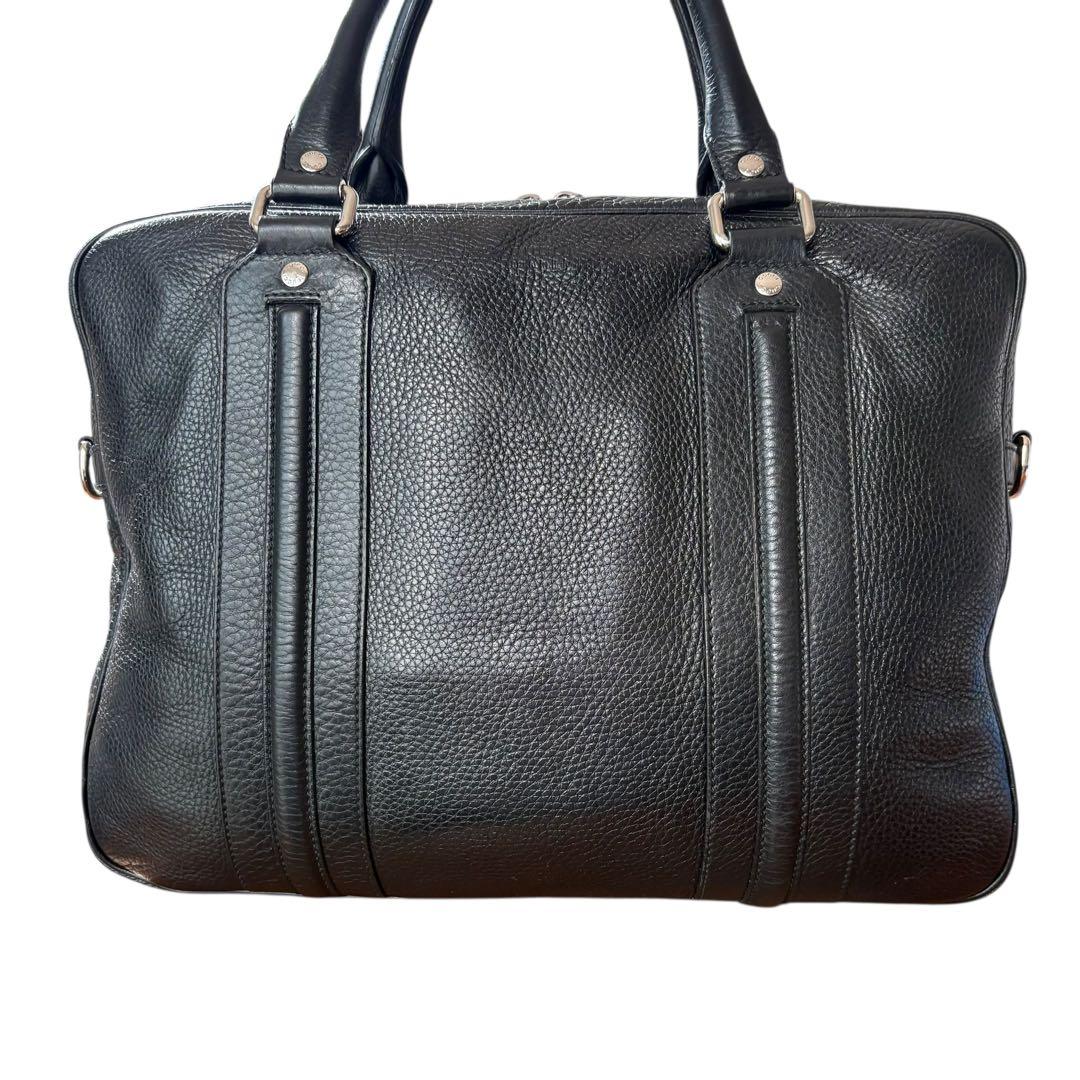 美品✨GUCCI シボ革 ビジネスバッグ 黒 ブリーフケース　ブラック　大人