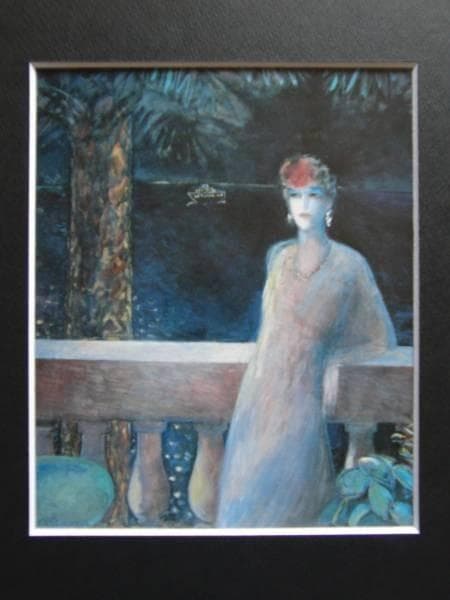 ジャン ピエール カシニョール、【夜】、希少画集画、新品高級額、額装付