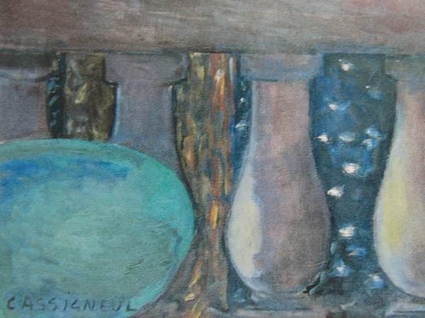 ジャン ピエール カシニョール、【夜】、希少画集画、新品高級額、額装付