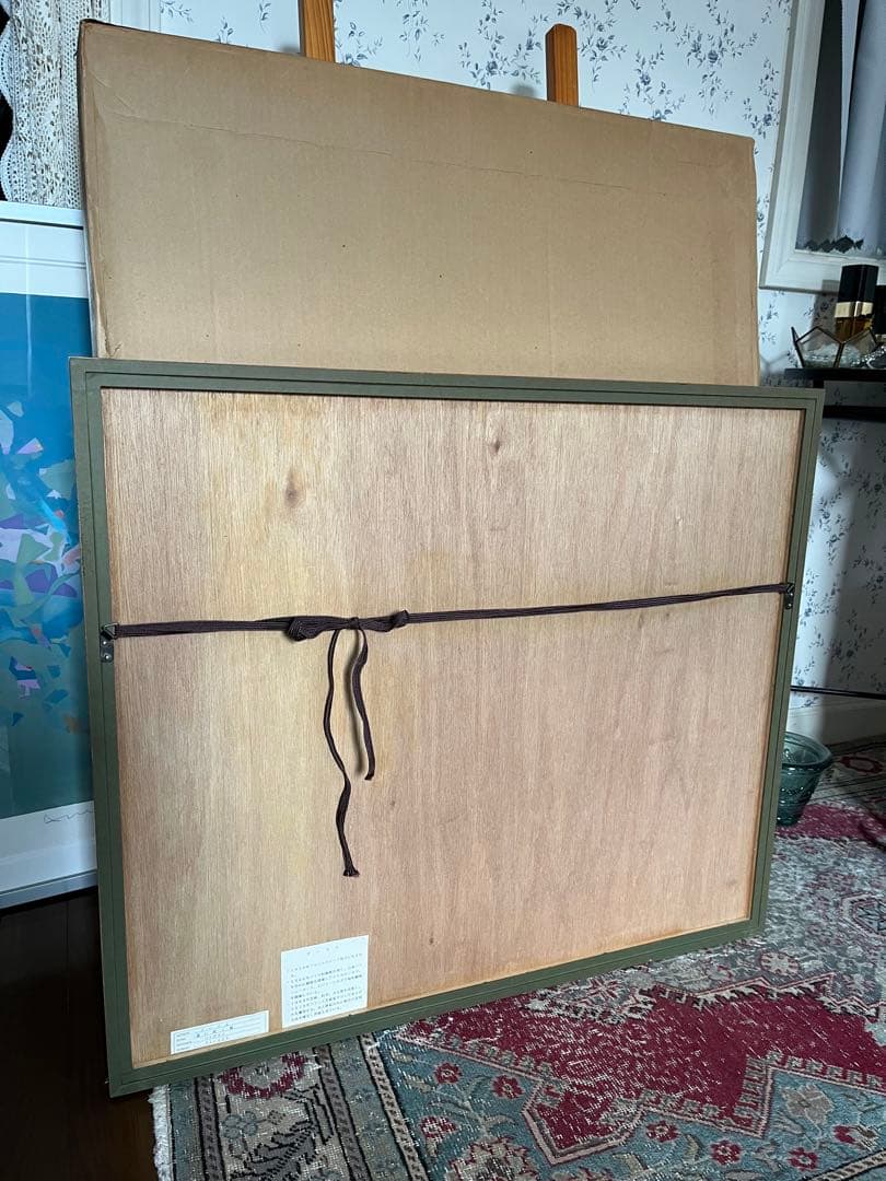 大判　リトグラフ　アンドレ・ブーリエ「港に吹く風」額装　版画　サイン.ED有り