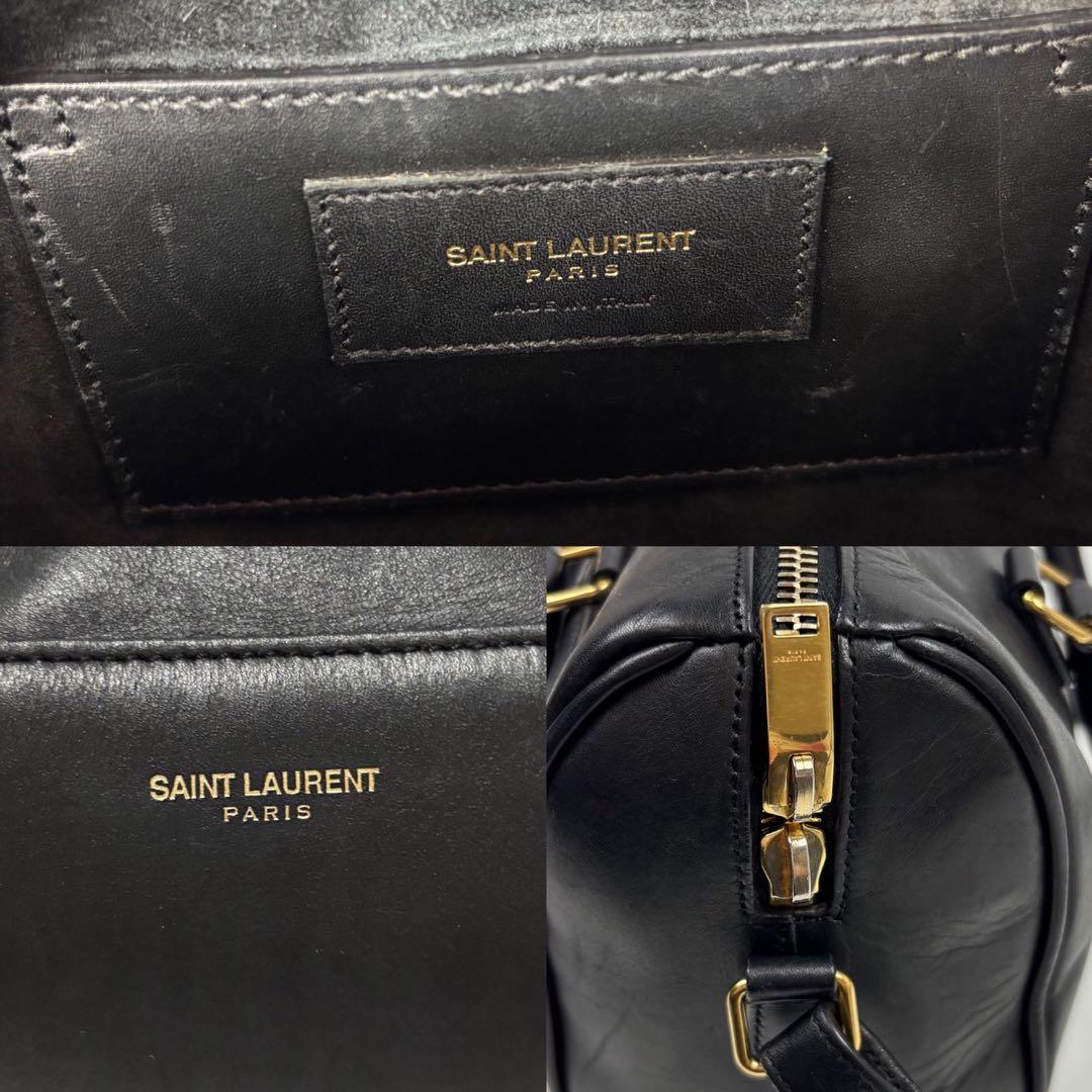 専用サンローラン ベイビーダッフル 2way ショルダーバッグ レザー 黒