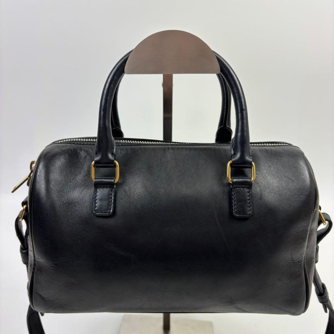 専用サンローラン ベイビーダッフル 2way ショルダーバッグ レザー 黒