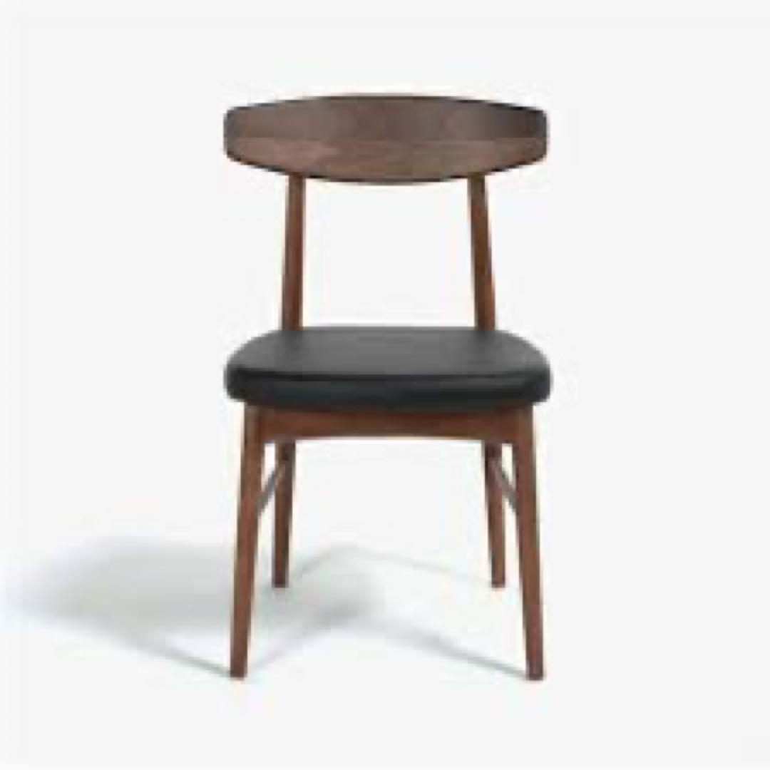 大塚家具 ユノ3 ダイニングセット（ウォールナット）テーブル＋チェア4脚 美品