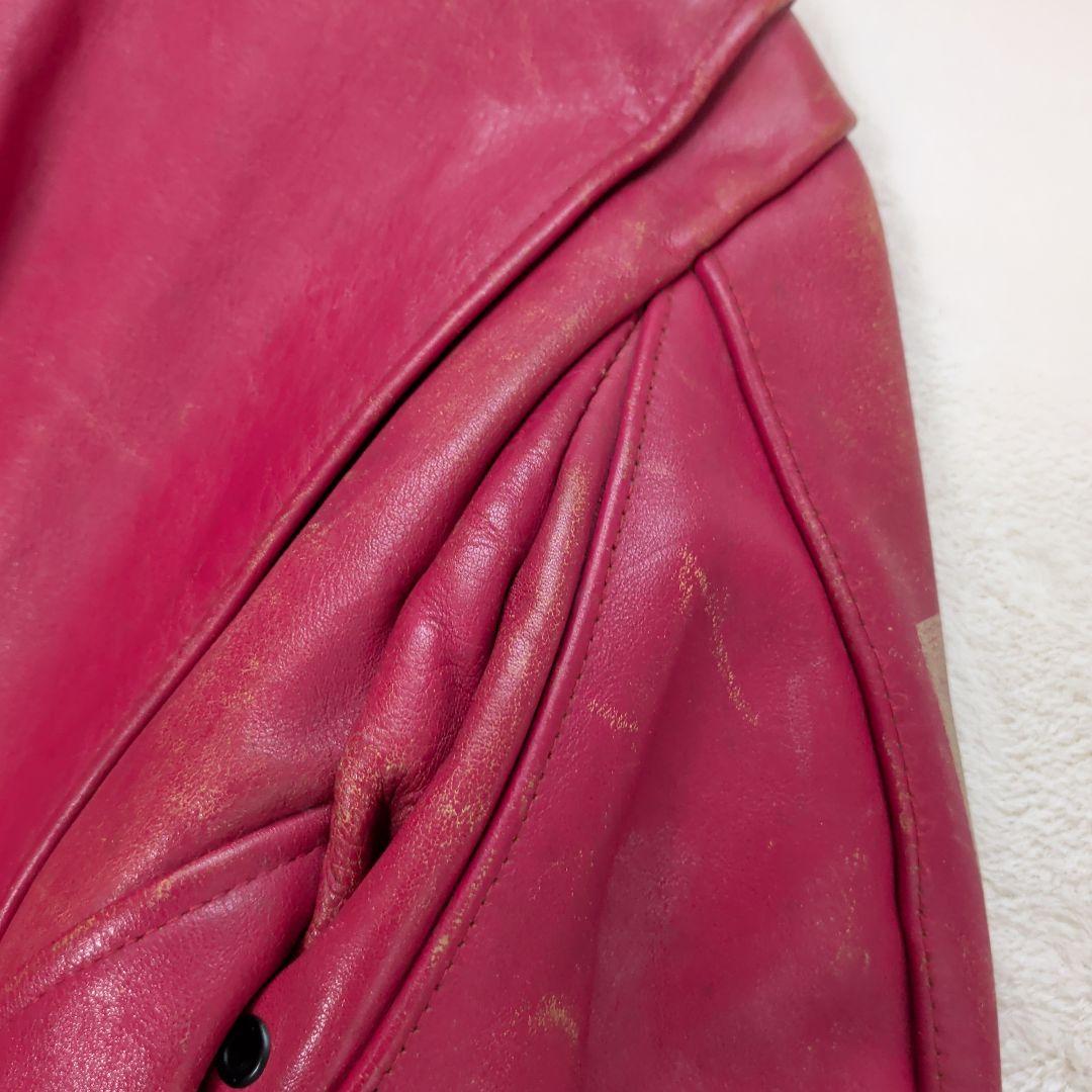 ドッグファイト　レザー　シングルライダースジャケット