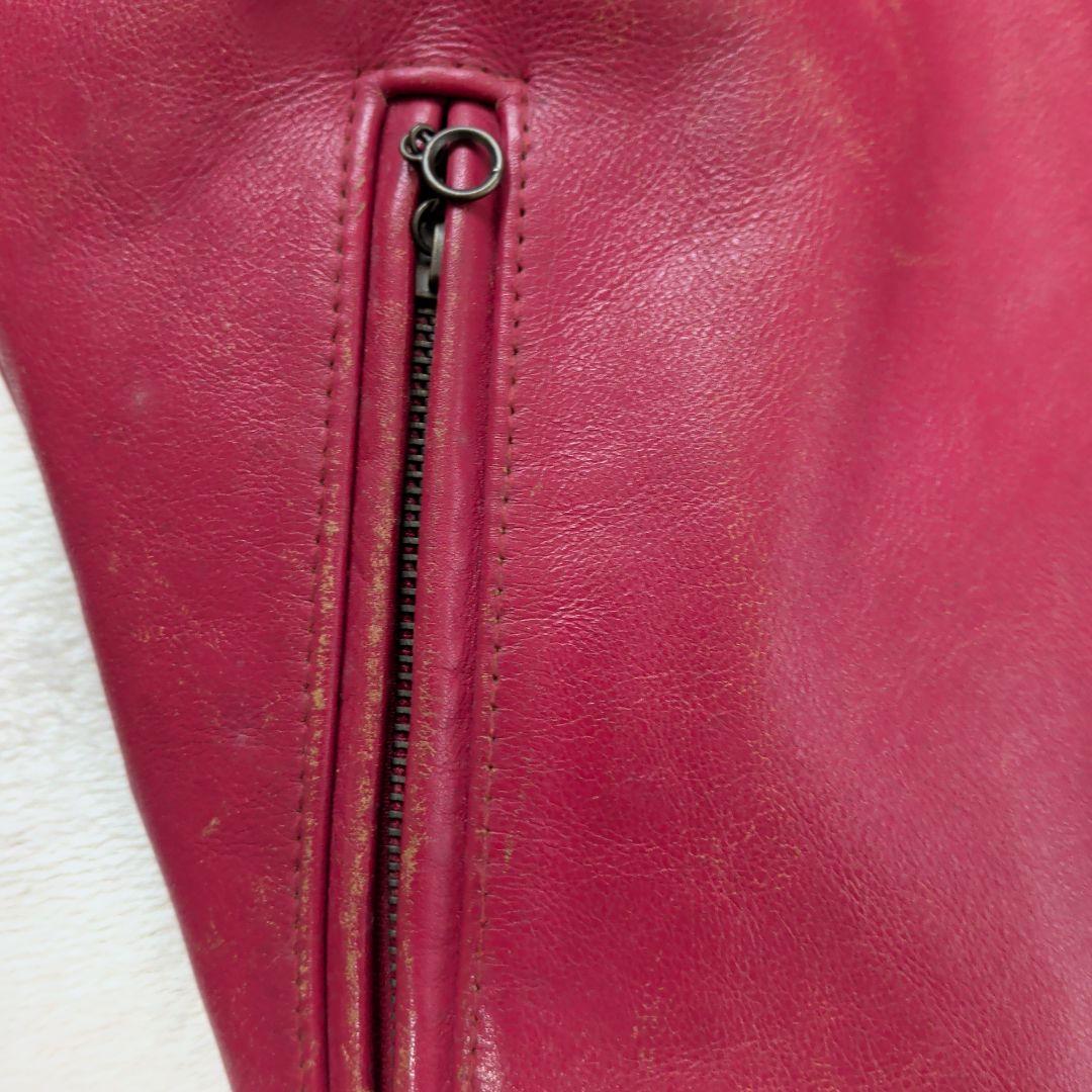 ドッグファイト　レザー　シングルライダースジャケット