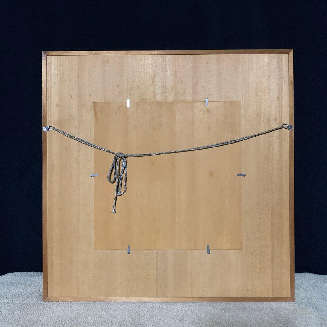 有田焼 源右衛門窯 陶額 陶板画 鶉 金彩染付 染錦粟に鶉絵