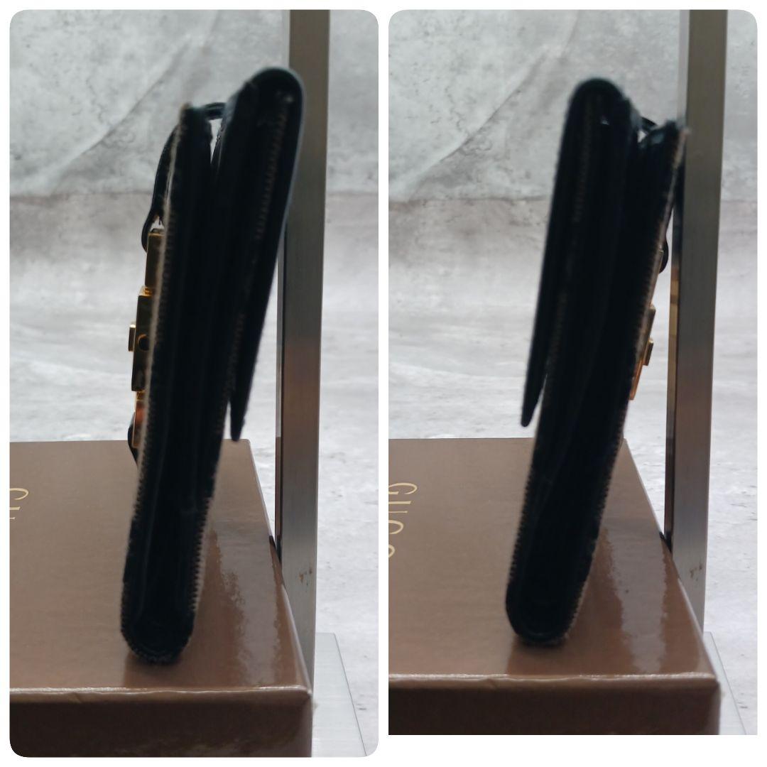 ✨極美品✨ グッチ 二つ折り ミニ財布 ジャッキー GG柄 GGライン ブラウン