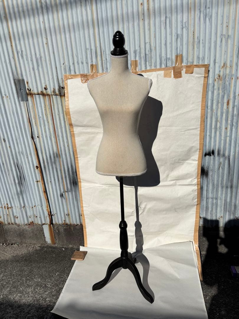 アンティーク　エレガントなトルソー　ボディマネキン　洋装ソーイング 布製女性用