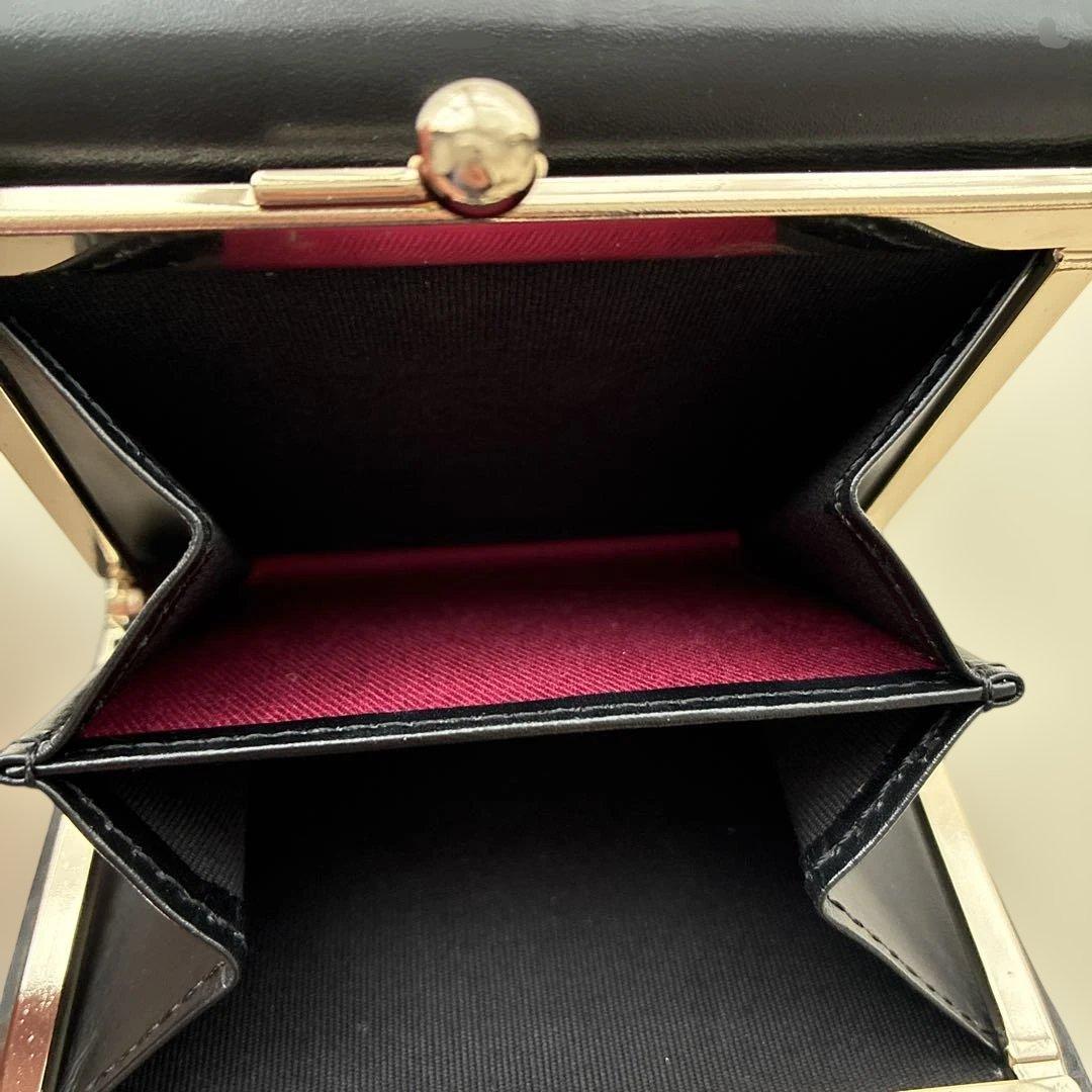 Paul Smith ブラック 三つ折り財布 がま口