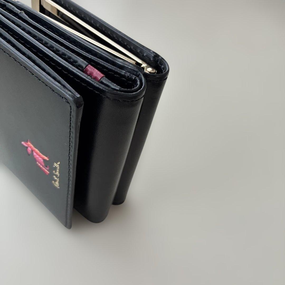 Paul Smith ブラック 三つ折り財布 がま口