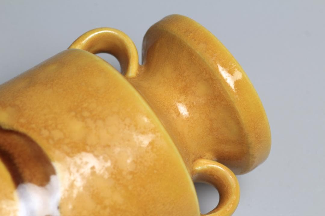 二代徳田八十吉　深厚耀変花瓶　共箱　九谷焼　九谷名工　茶道具【正一古美術】