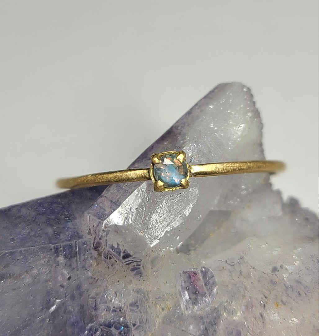 まる美しきブルーシラー!!★ブラジル産アレキサンドライト★リングオーダー