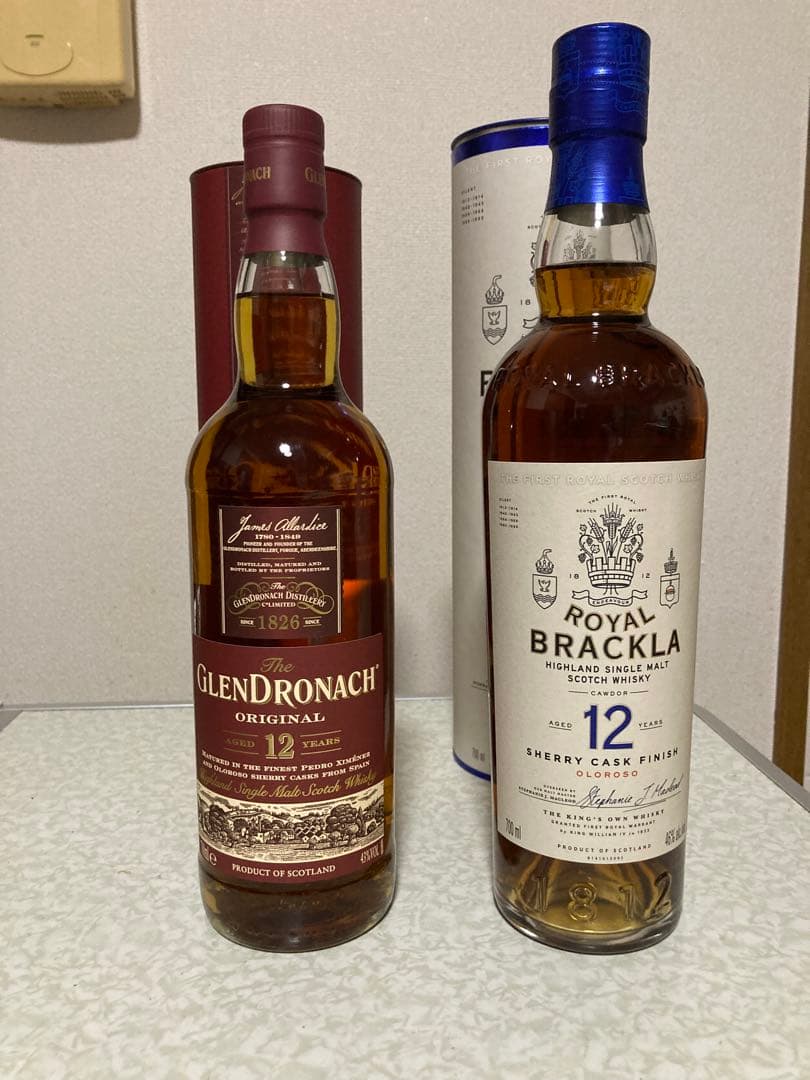 ロイヤルブラックラ12年 グレンドロナック 12年 700ml 2本セット