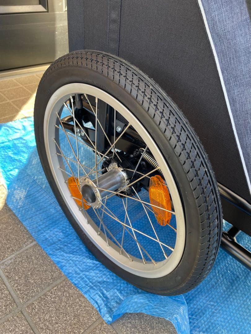 エアバギー ネストバイク AD3028 中型・多頭飼い向けカート　レインカバー付