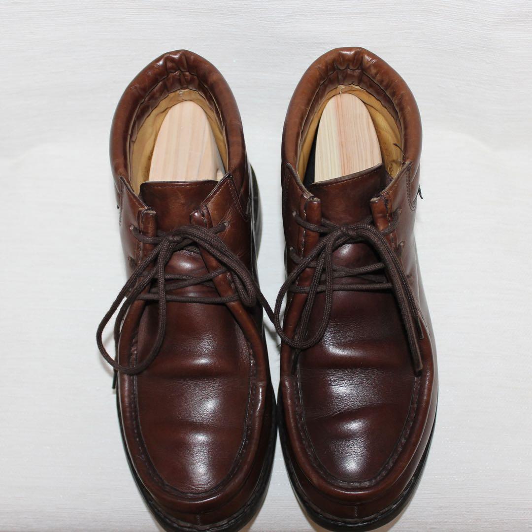 パラブーツ　ミリー　デカタグ　7 ブラウン ハイカットミカエル