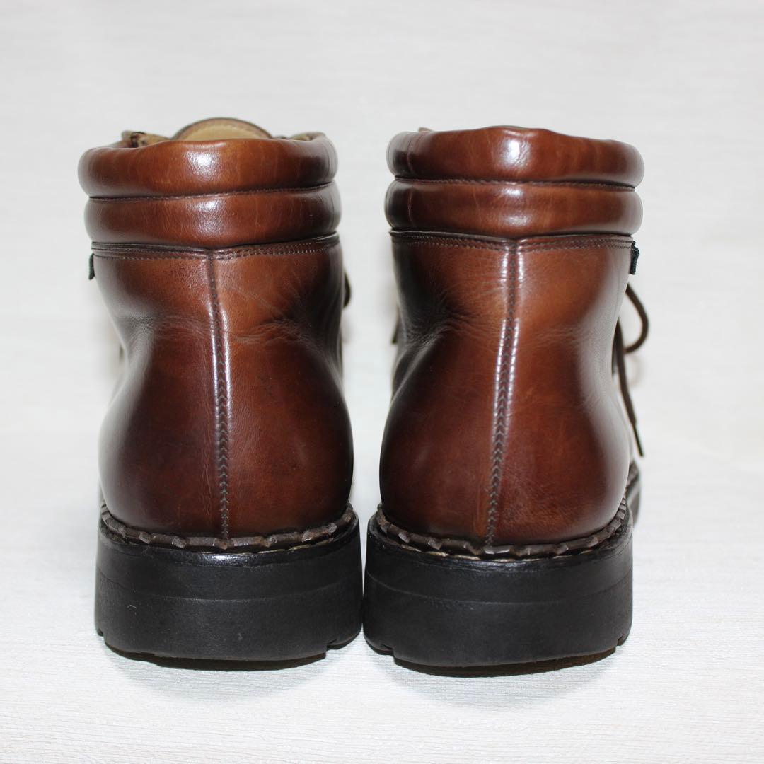 パラブーツ　ミリー　デカタグ　7 ブラウン ハイカットミカエル