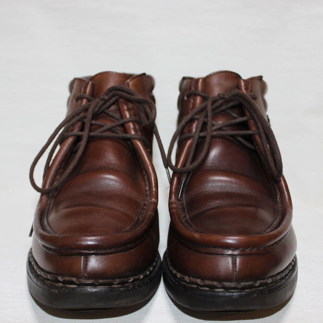 パラブーツ　ミリー　デカタグ　7 ブラウン ハイカットミカエル