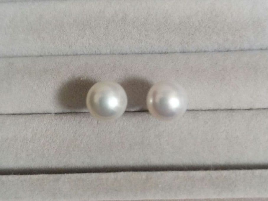 ★連休セール★真珠倶楽部 アコヤ パール ピアス K14WG 8.0〜8.5mm