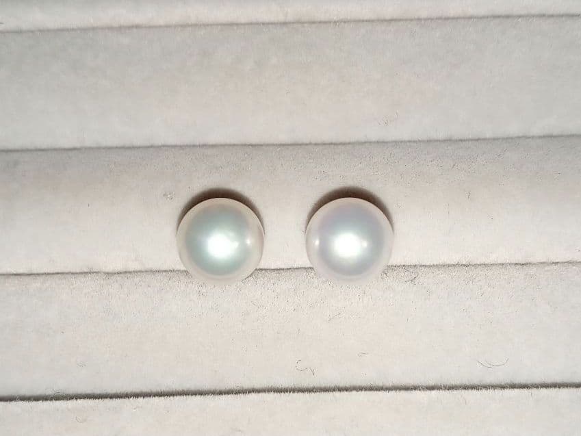 ★連休セール★真珠倶楽部 アコヤ パール ピアス K14WG 8.0〜8.5mm