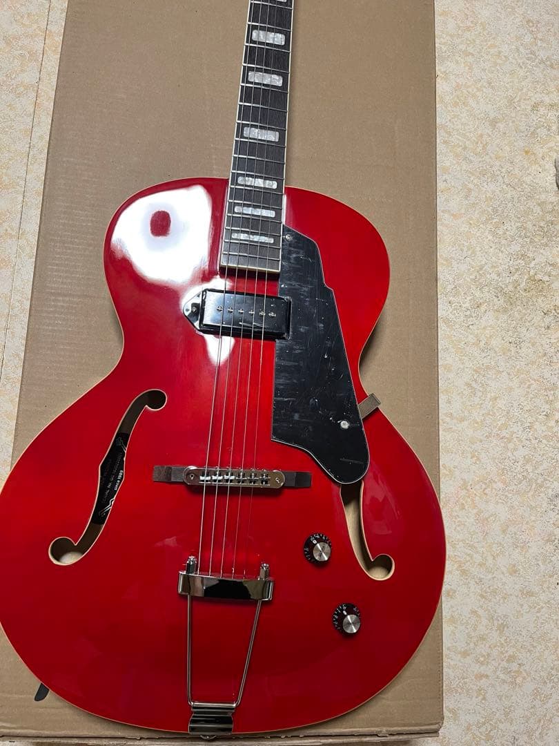ギター GROTE Jazz Electric Guitar Semi(RED)