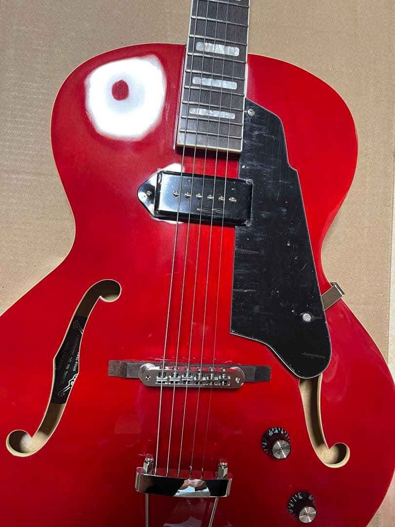 ギター GROTE Jazz Electric Guitar Semi(RED)