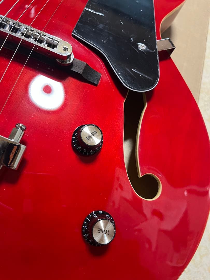 ギター GROTE Jazz Electric Guitar Semi(RED)