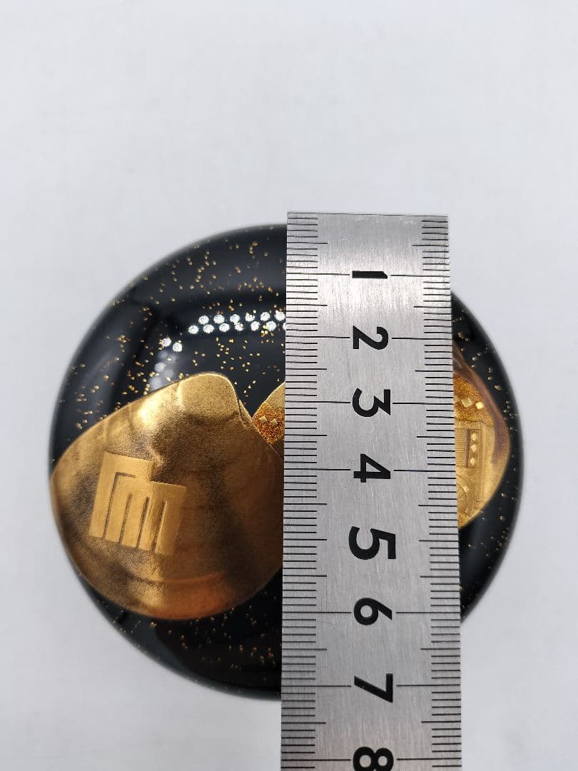 c650 平棗 貝合せ蒔絵 源氏29帖目『行幸』輪島 野井景斉 木箱 茶道 古物