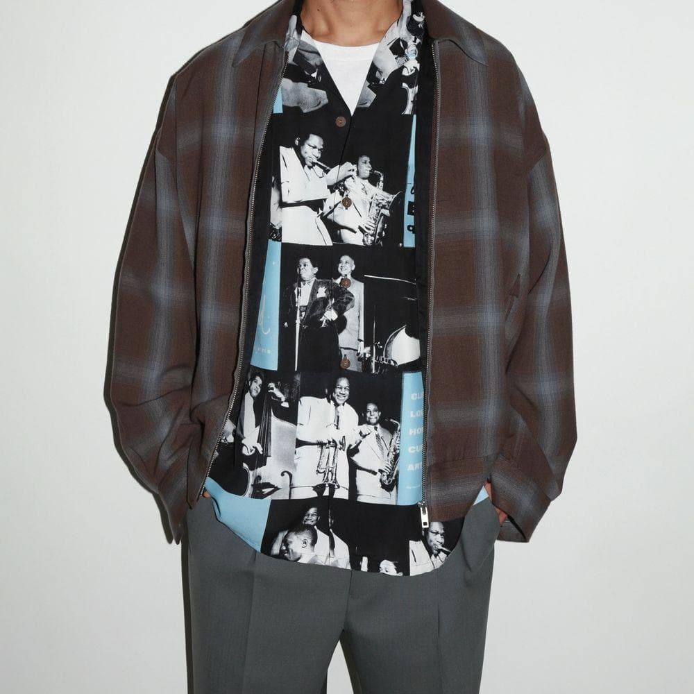 専用　XL 24SS ワコマリア 50s オンブレチェック レーヨン ジャケット