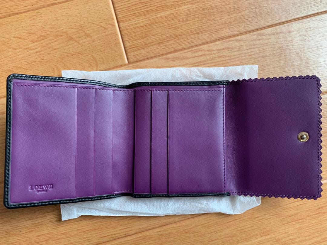 LOEWE ロエベ 2つ折り財布 ナッパレザー 美品