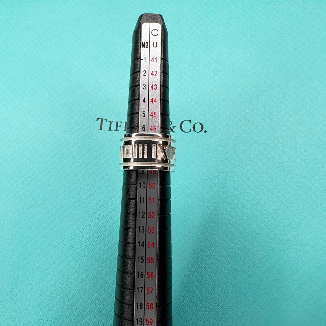 【美品】約7号 ティファニー Tiffany アトラス リング ワイドSV925